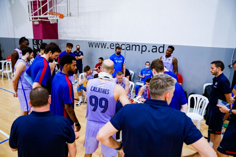 Barca vs Limoges al Complex Esportiu d'Encamp, 30 d'agost 2021