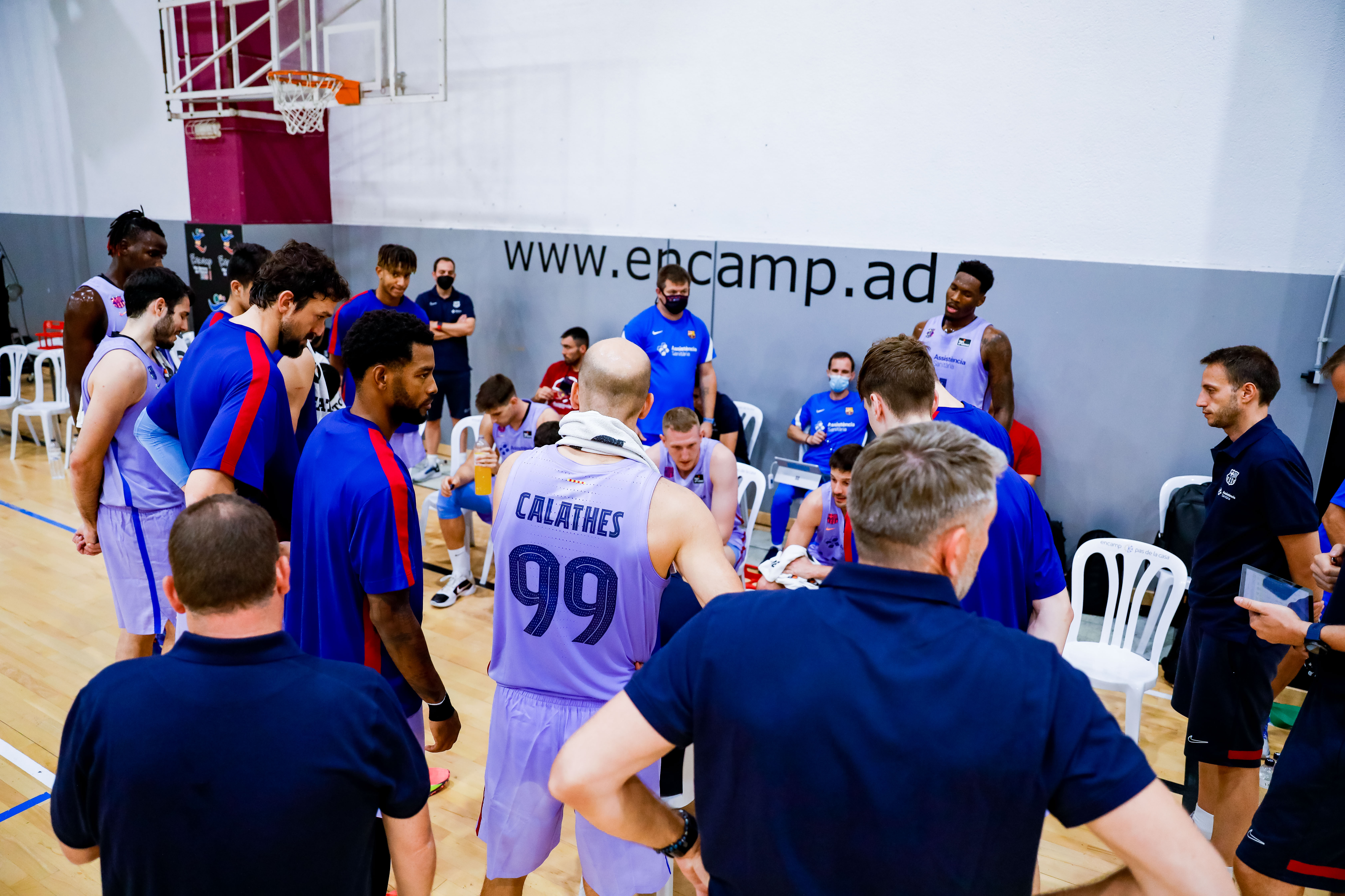 Barca vs Limoges al Complex Esportiu d'Encamp, 30 d'agost 2021