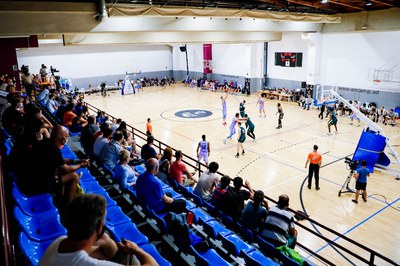 Barça vs Limoges al Complex Esportiu d'Encamp, 30 d'agost 2021.