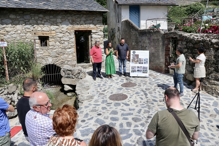 Inauguració dels treballs de restauració del Molí del Guillem 