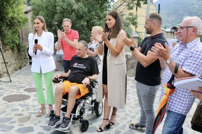 Inauguració dels treballs de restauració del Molí del Guillem .