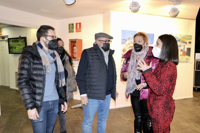 Inauguració de l'exposició 'Epifanies i falsos déus', d'Alícia Luño, a la Sala d'Exposicions de l'Oficina de Turisme del Pas de la Casa..