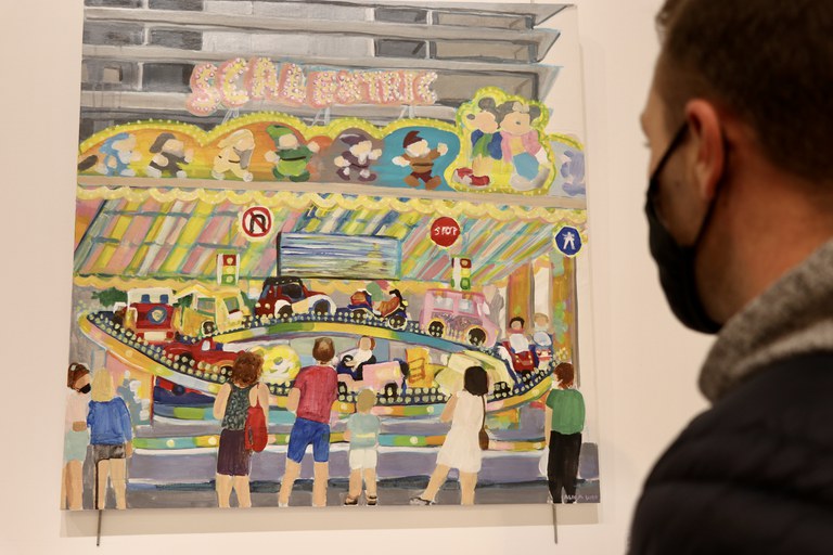 Inauguració de l'exposició 'Epifanies i falsos déus', d'Alícia Luño, a la Sala d'Exposicions de l'Oficina de Turisme del Pas de la Casa.