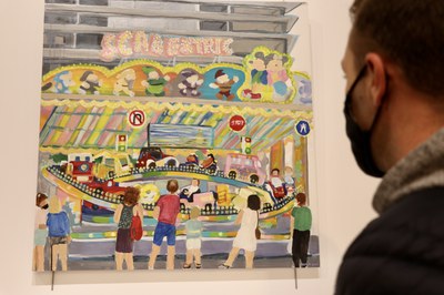 Inauguració de l'exposició 'Epifanies i falsos déus', d'Alícia Luño, a la Sala d'Exposicions de l'Oficina de Turisme del Pas de la Casa..