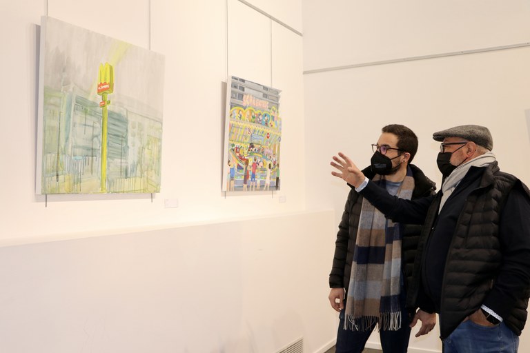 Inauguració de l'exposició 'Epifanies i falsos déus', d'Alícia Luño, a la Sala d'Exposicions de l'Oficina de Turisme del Pas de la Casa.