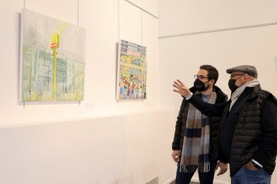 Inauguració de l'exposició 'Epifanies i falsos déus', d'Alícia Luño, a la Sala d'Exposicions de l'Oficina de Turisme del Pas de la Casa..