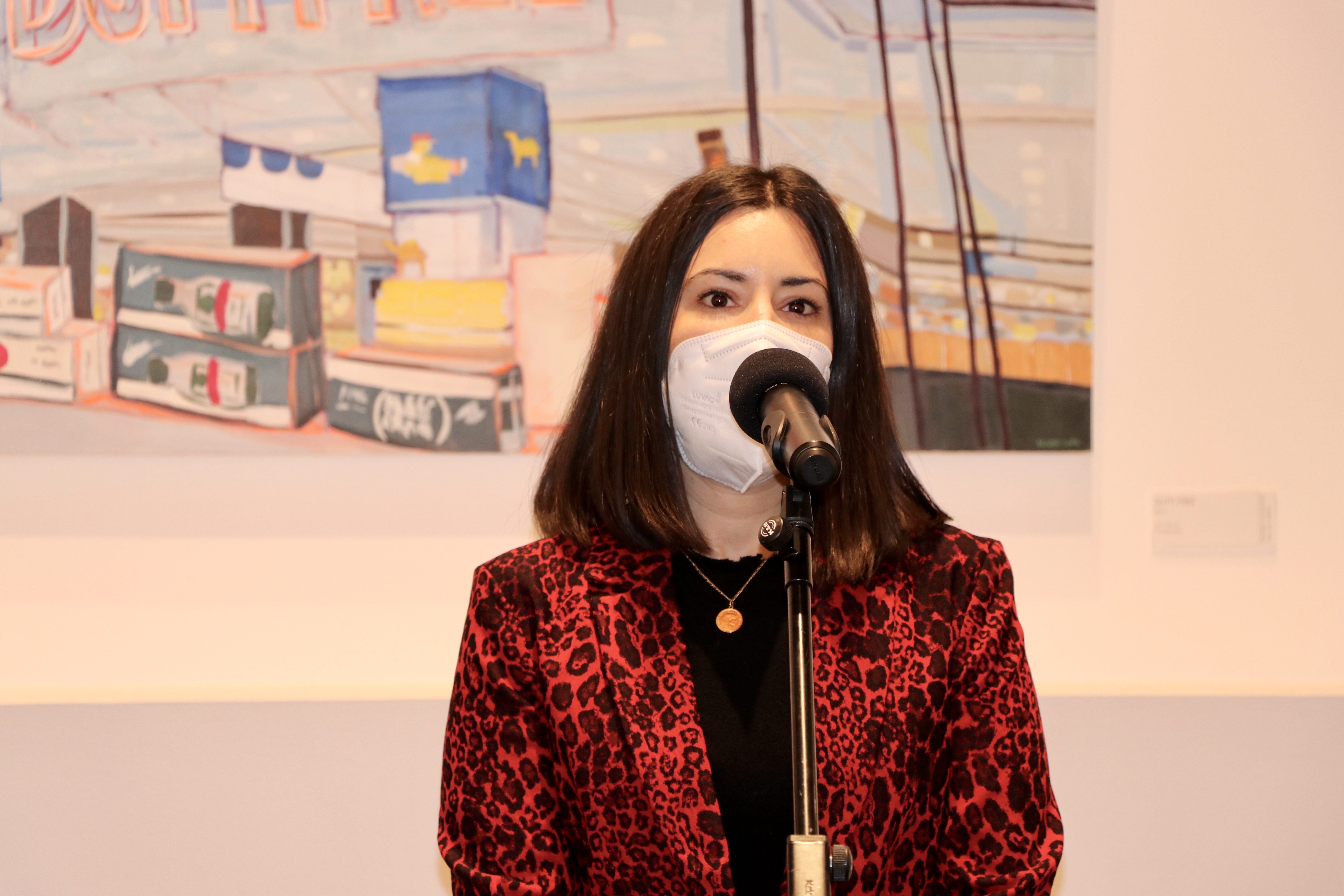 Inauguració de l'exposició 'Epifanies i falsos déus', d'Alícia Luño, a la Sala d'Exposicions de l'Oficina de Turisme del Pas de la Casa.
