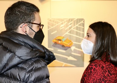 Inauguració de l'exposició 'Epifanies i falsos déus', d'Alícia Luño, a la Sala d'Exposicions de l'Oficina de Turisme del Pas de la Casa..