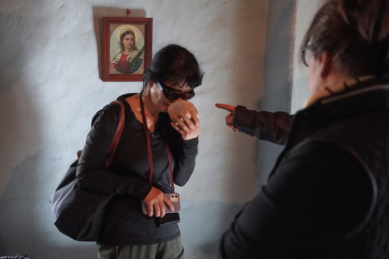 Durant la visita al Museu Casa Cristo @ComuEncamp