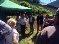 Els cònsols d'Encamp, Jordi Mas i Jordi Torres, han inaugurat aquesta tarda la desena temporada dels horts de la gent gran situats a Terres Primeres.