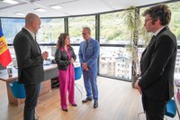 Els cònsols d’Encamp reben al nou ambaixador de França, Nicolas Eybalin
