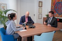 Els cònsols d’Encamp reben la visita del nou Raonador del Ciutadà