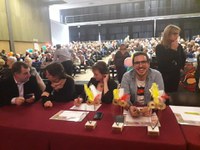 Els padrins d'Encamp s'enduen el premi a la comparsa més divertida al Carnaval Interparroquial.