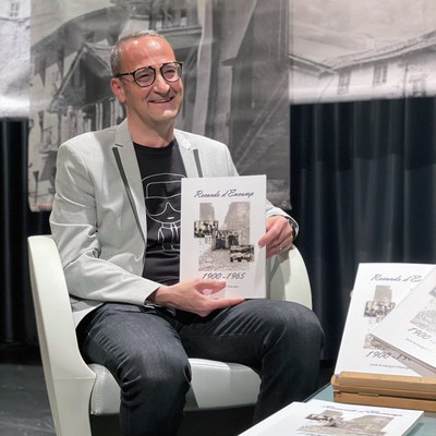 Jordi Armengol, durant la presentació del llibre "Records d'Encamp".
