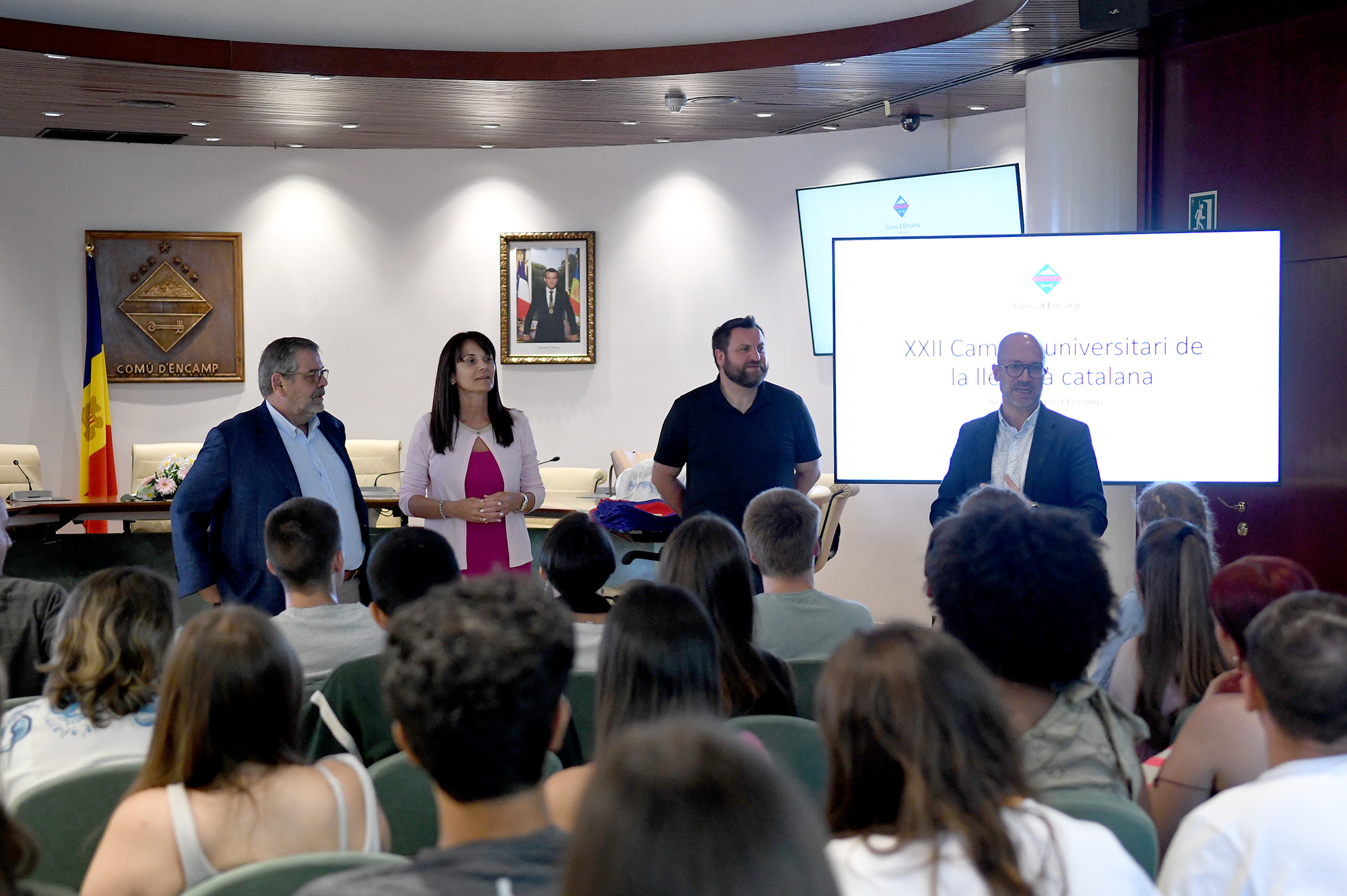 Recepció alumnes XXII Campus Universitari de la Llengua Catalana a Encamp
