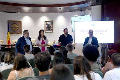 Recepció alumnes XXII Campus Universitari de la Llengua Catalana a Encamp.