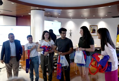 Recepció alumnes XXII Campus Universitari de la Llengua Catalana a Encamp.
