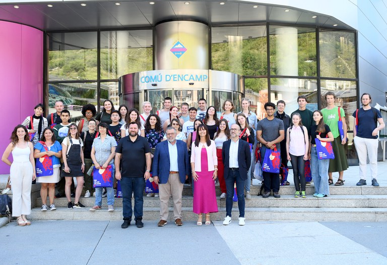 Recepció alumnes XXII Campus Universitari de la Llengua Catalana a Encamp