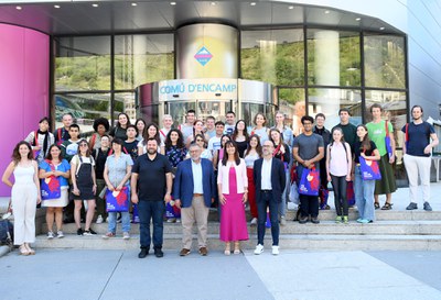 Recepció alumnes XXII Campus Universitari de la Llengua Catalana a Encamp.