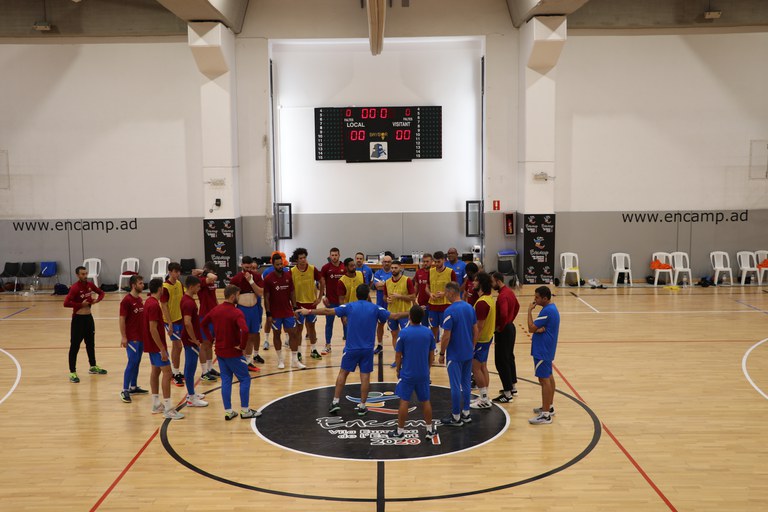 Entrenaments FC Barcelona d'handbol a Encamp 
