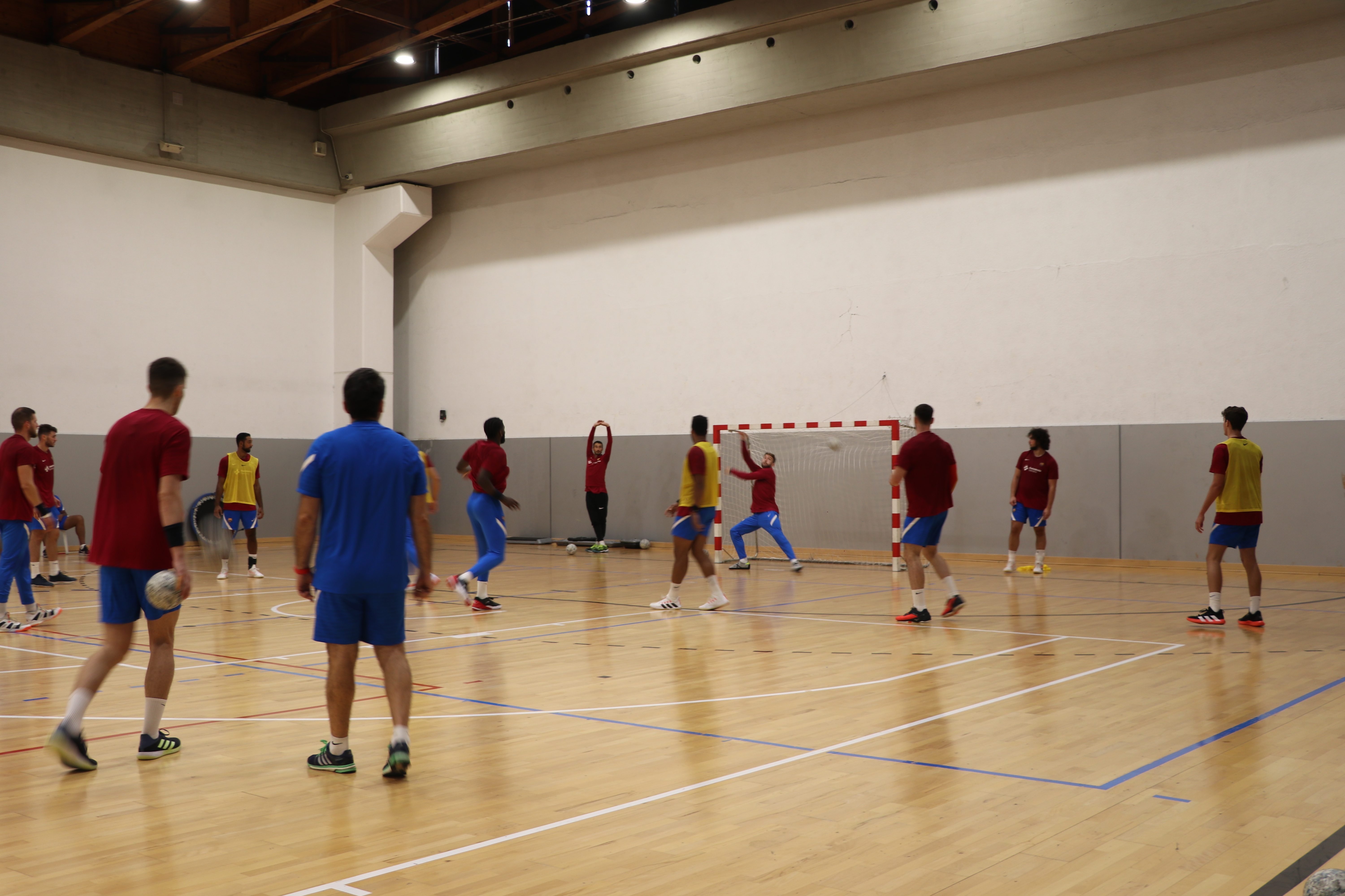 Entrenaments FC Barcelona d'handbol a Encamp 