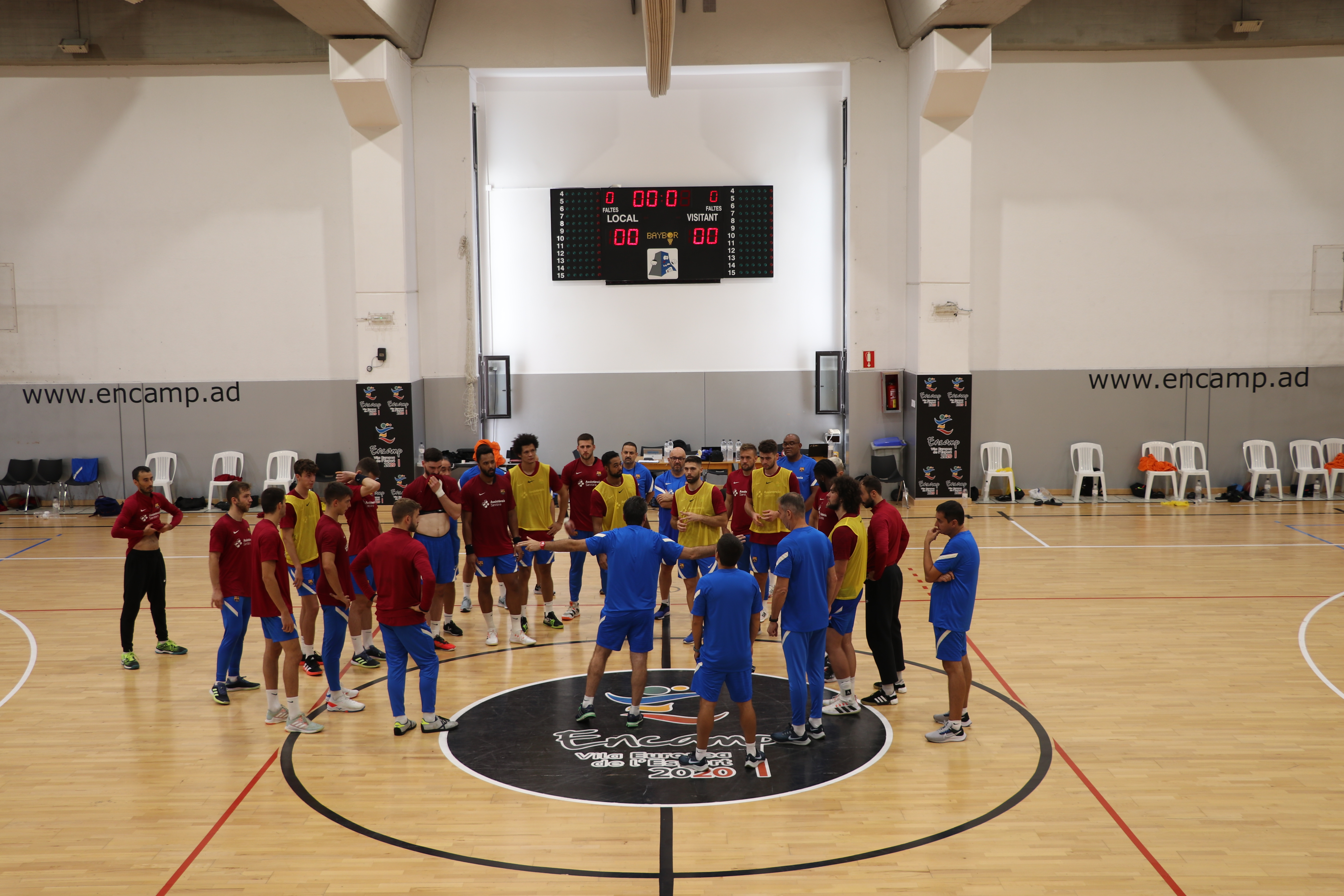 Entrenaments FC Barcelona d'handbol a Encamp 