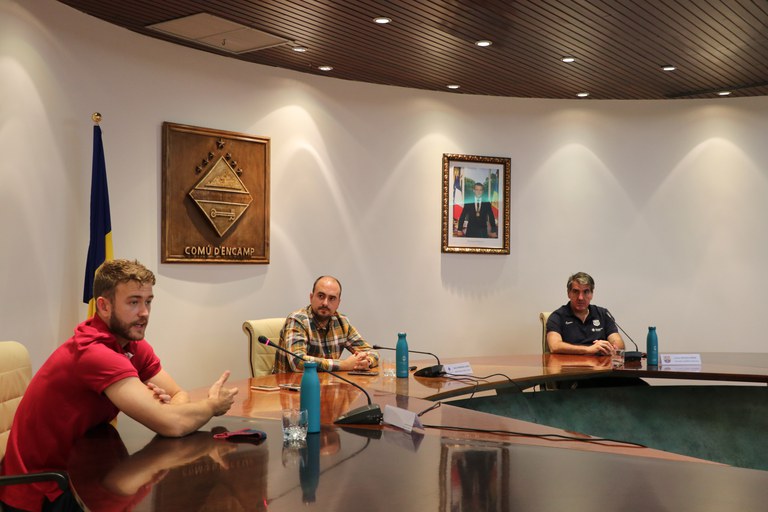 Recepció FC Barcelona d'handbol a Encamp 