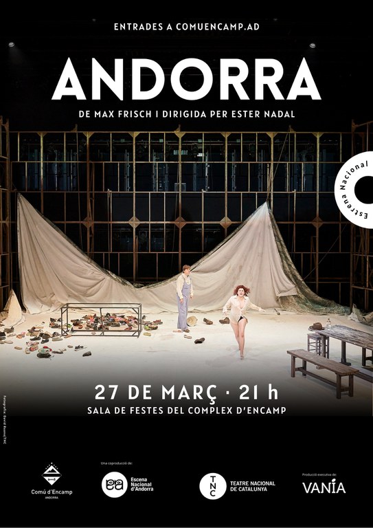 Cartell de l'obra Andorra Comú d'Encamp