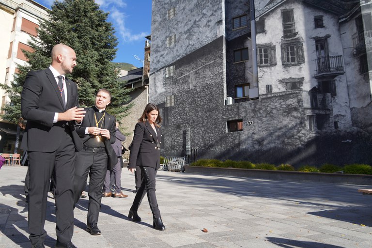 Primera visita oficial del copríncep episcopal a Encamp