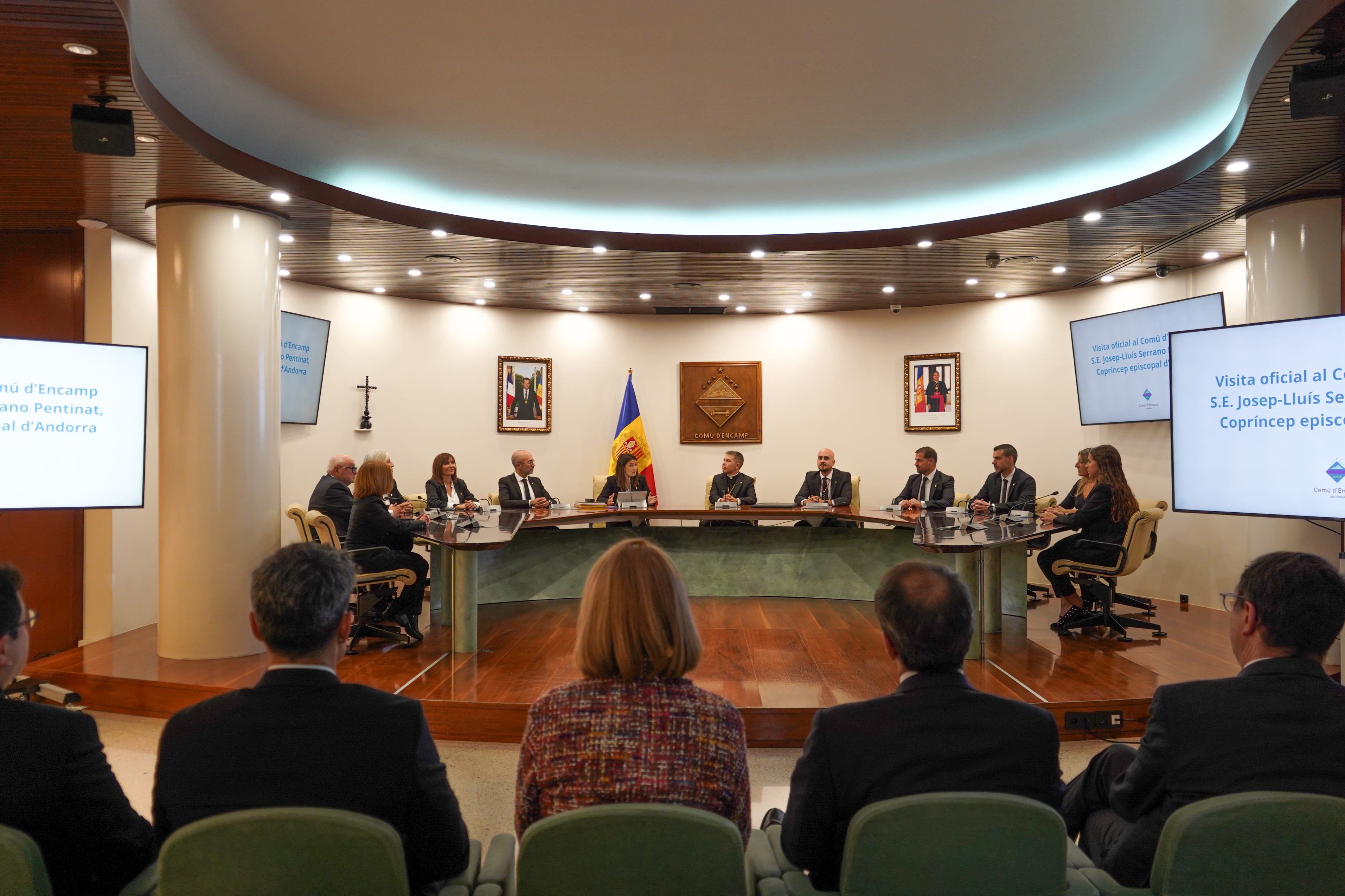 Primera visita oficial del copríncep episcopal a Encamp