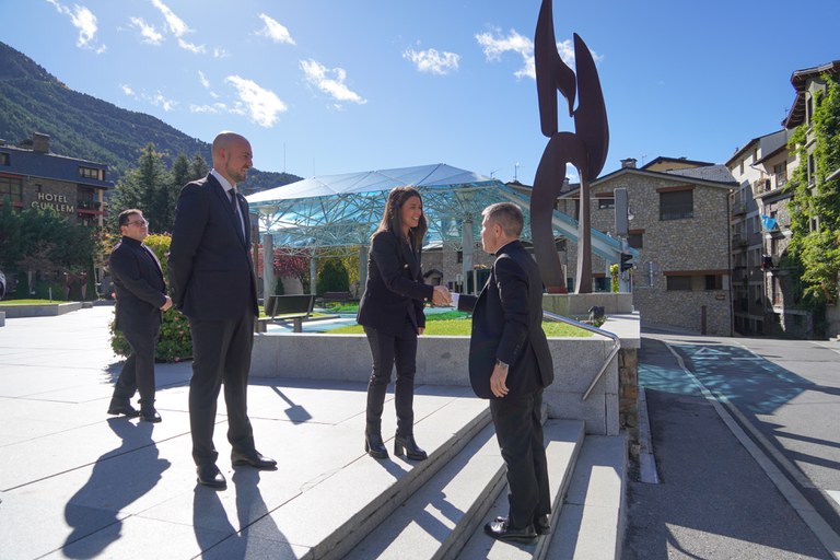 Primera visita oficial del copríncep episcopal a Encamp