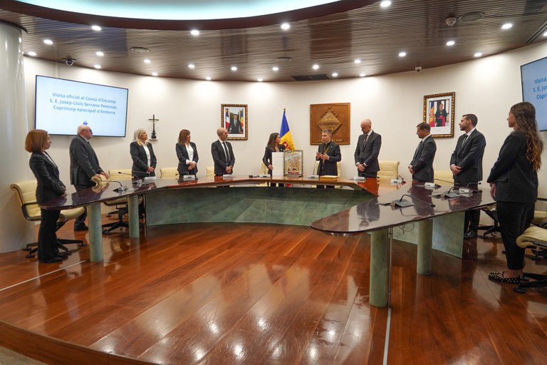 Primera visita oficial del copríncep episcopal a Encamp