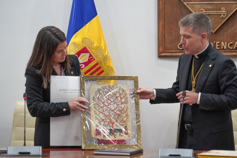 Primera visita oficial del copríncep episcopal a Encamp