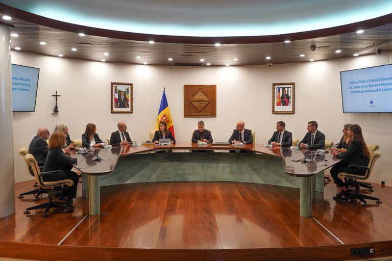 Primera visita oficial del copríncep episcopal a Encamp