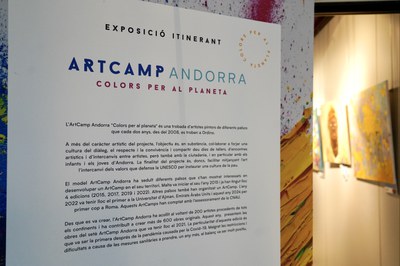 Exposició d'ArtCamp 'Colors per al Planeta' a Encamp.