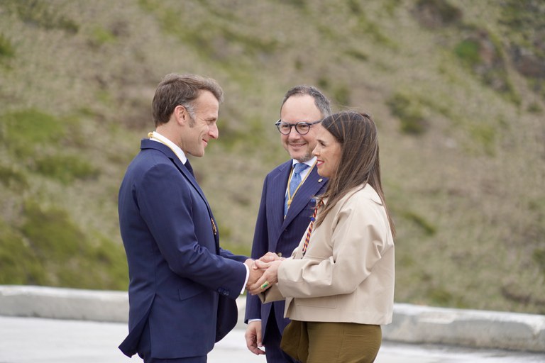 Visita copríncep Macron. SCM @ComuEncamp