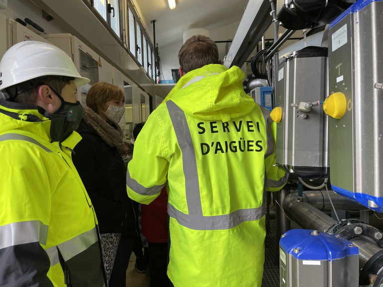Visita escolar a l'ETAP de les Pardines