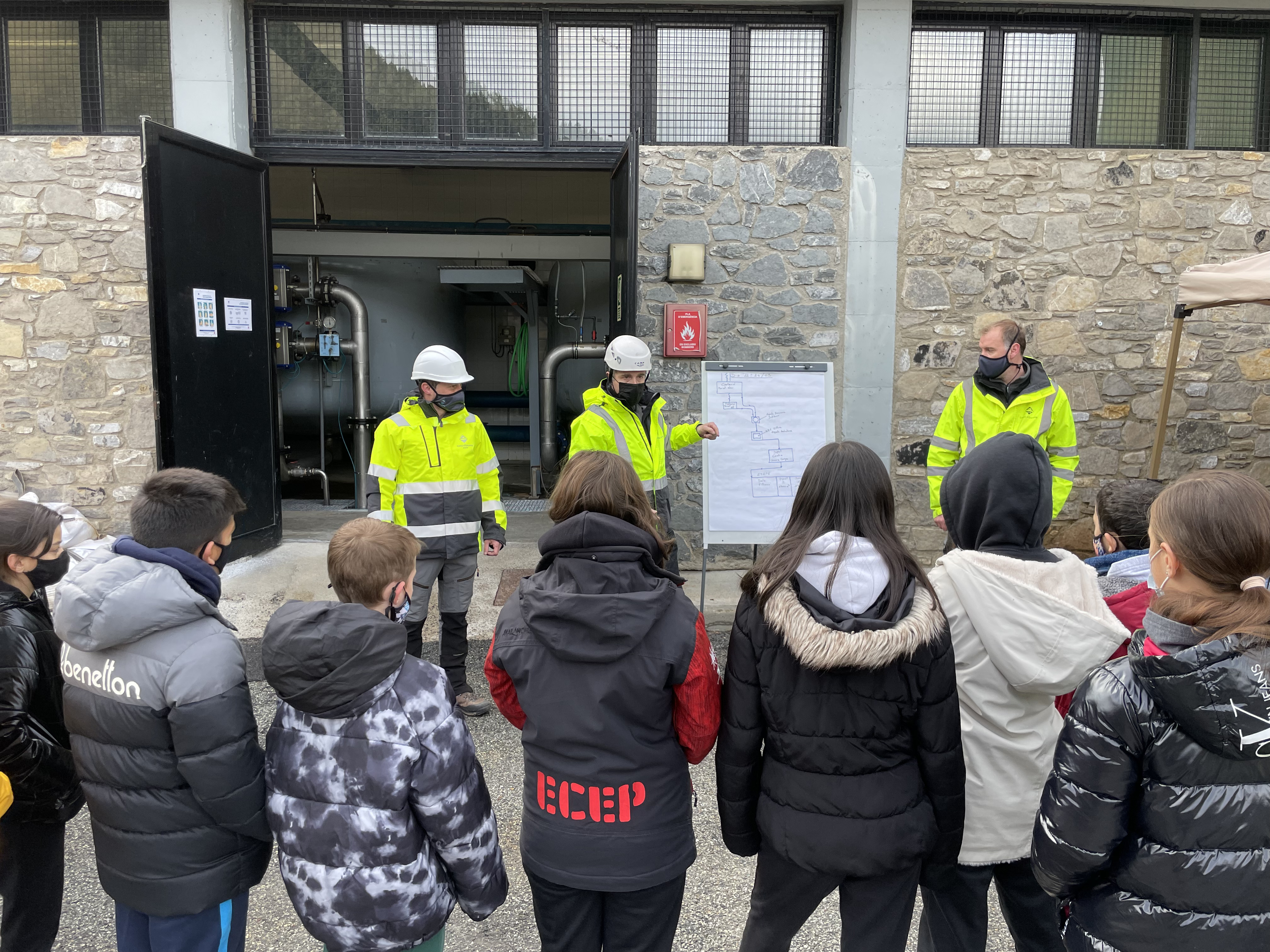 Visites escolars a l'ETAP de les Pardines
