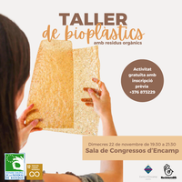 Encamp celebra la Setmana Europea de Prevenció de Residus amb un taller de bioplàstics i un punt de recollida de taps d'envasos