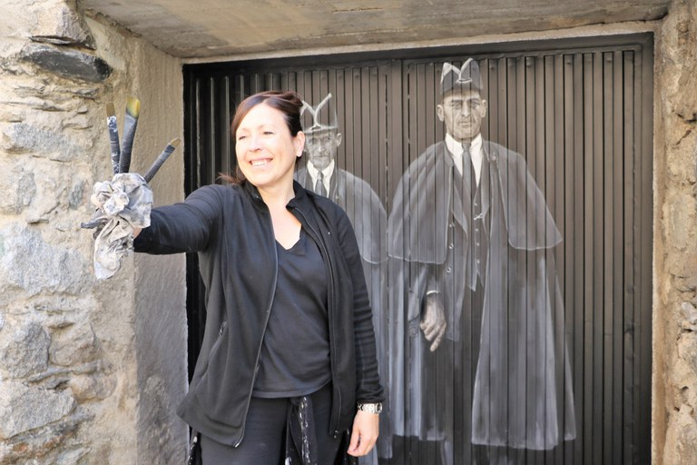 Murals d'embelliment i recuperació de la memòria històrica al carrer de la Mosquera, Encamp
