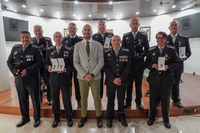 Encamp entrega les medalles de reconeixement a vuit agents de circulació per la seva feina durant més de 20 anys