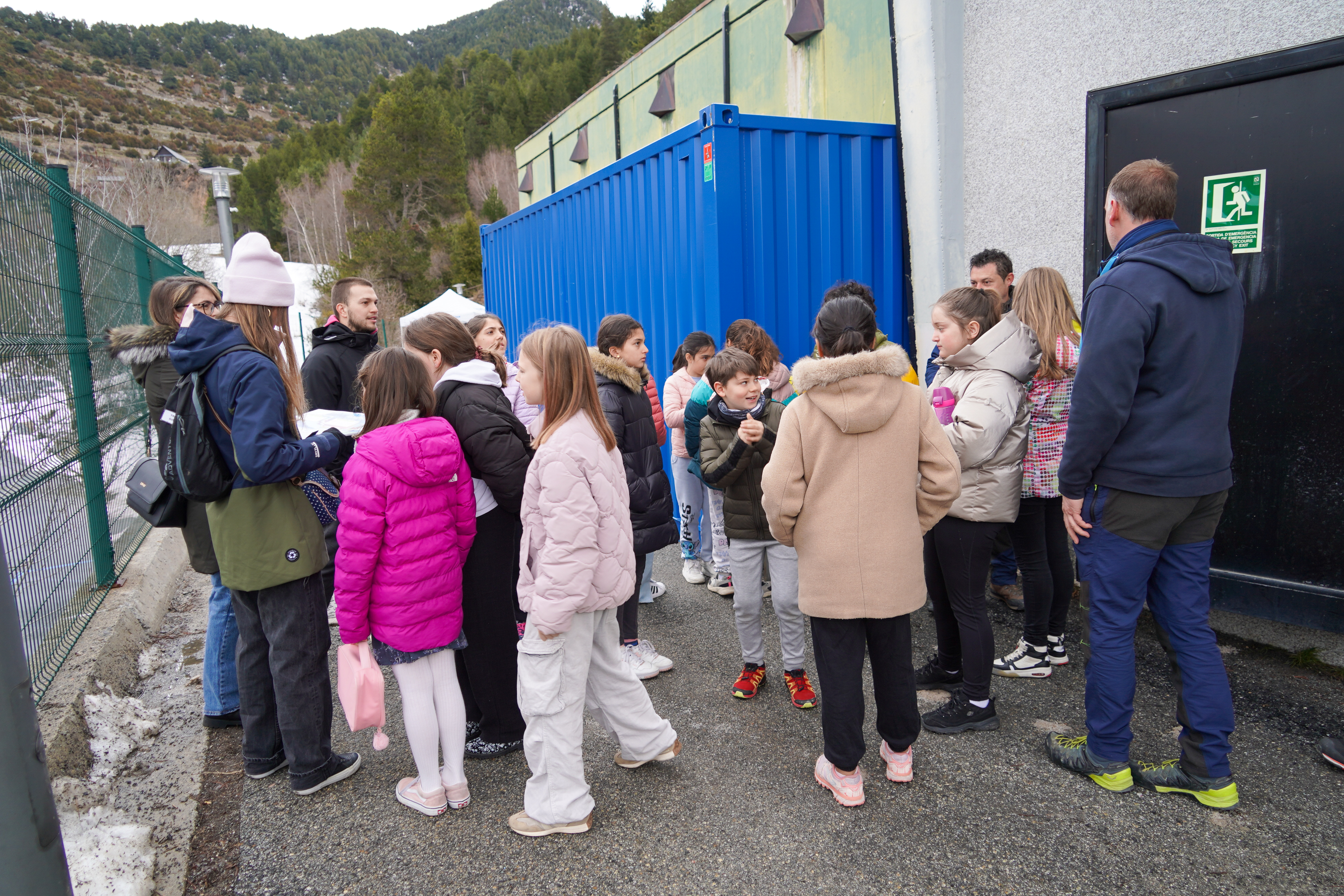 Visita escolars a l'ETAP de les Pardines.