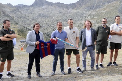 Estada del Barça d'hoquei patins a Encamp.