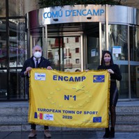 Encamp rep la bandera com a millor Vila Europea de l'Esport de l'any 2020
