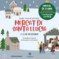 Encesa de llums de Nadal l’1 de desembre a Encamp i al Pas de la Casa i Fira de Santa Llúcia el 2 i 3 de desembre a la plaça de Sant Miquel
