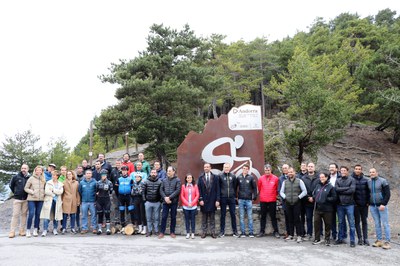 Inauguració escultura del ciclisme a la collada de Beixalís, Encamp..