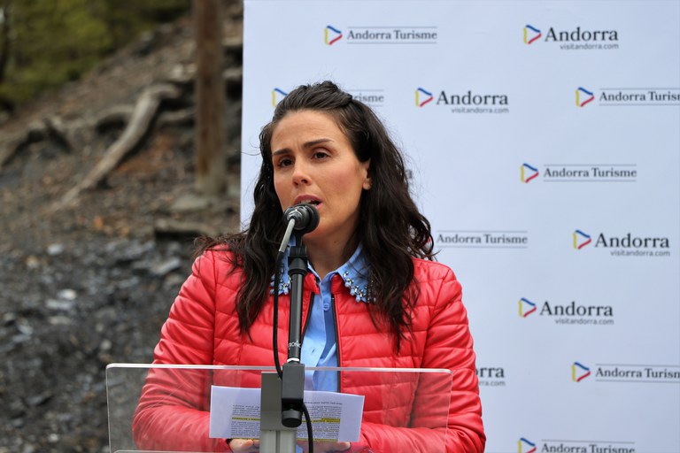 Inauguració escultura del ciclisme a la collada de Beixalís, Encamp.