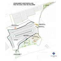 Inici de les obres de les 85 places d'aparcament a la zona de la Vena