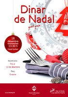 Ja s’han obert les inscripcions per al tradicional dinar de Nadal per a la gent gran
