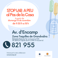 L'Stop Lab a peu al Pas de la Casa a partir de diumenge 